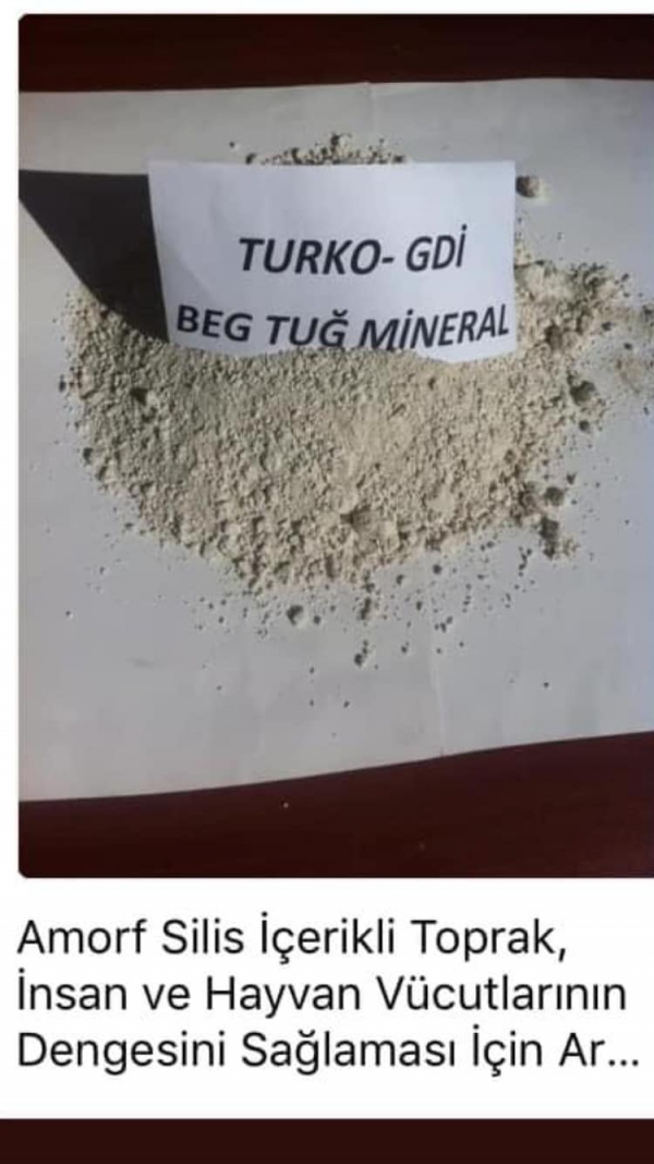 Zehirsiz Kokusuz Doğal Bir Çeşit Topraktan Oluşan % Yüz Saf Amorf Silis içerikli Gıda Sınıflı Türk Diatom Toprağı İnsan Gıda Takviyesi ve Kanatlı Kanatsız Hayvanların Yem Takviyesinde Kullanılmakta ( Her Derde Deva Olan Doğal Bir Mucize Toprak )